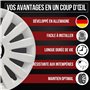 Albrecht 14 pouces blanc enjoliveurs de roue pour jantes en acier, enjoliveurs de roue Sail Made in EU - seulement authentique d