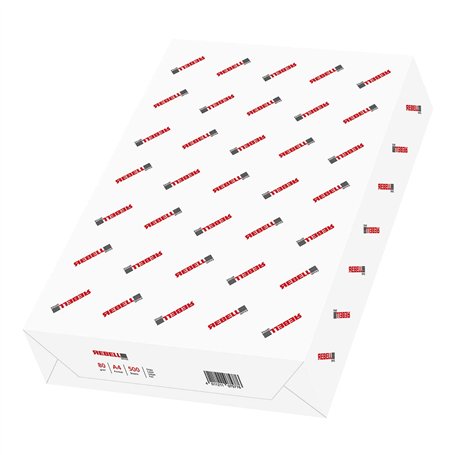 inapa Rebell Office Lot de 500 feuilles de papier blanc 80 g/m² A4 pour imprimante et photocopieurs pour toutes les applications