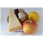 JOSKO Produkte 2739 Lot d'assiettes à râper à ail en céramique orange