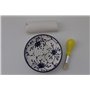 JOSKO Produkte 2742 Lot d'assiettes à râper en céramique, blanc