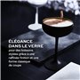 Stölzle Lausitz Coupes à Champagne Elements 6x230 ml – Verres Élégants en Cristal Noir/Or – Idéal pour Champagne, Prosecco & Coc