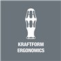 Wera KK 60 Torque 05059293001 Kraftform Kompakt Jeu d'embouts/Tournevis dynamométrique 1,2-3,0 Nm 17 pièces