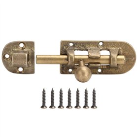 Loquet de porte en laiton Vintage boulons de fenêtre de porte ancienne boucle coulissante serrure de quincaillerie raccords pour