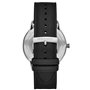 boîtier en acier inoxydable argenté de 43 mm avec bracelet e