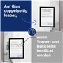 magnetofix Lot de 2 cadres d'information autocollants, A3, noirs,