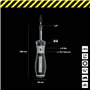 Tournevis dynamométrique 1/4" avec porte-embout | Petite clé dynamométrique « MicroClick » 1-6 Nm | Convient pour la réparation 