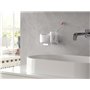 EMCO Art 163300100 Porte-Savon en Verre Transparent chromé pour Savon à Main, gobelet à Brosse à Dents Largeur 194 mm Verre Norm