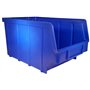 S&S-Shop Lot de 25 caisses de rangement empilables - Bleu - Taille 3 (145 x 248 x 127 mm) - Empilable/Vision Étagère Box/Stockag