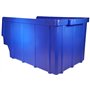 S&S-Shop Lot de 25 caisses de rangement empilables - Bleu - Taille 3 (145 x 248 x 127 mm) - Empilable/Vision Étagère Box/Stockag