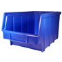 S&S-Shop Lot de 25 caisses de rangement empilables - Bleu - Taille 3 (145 x 248 x 127 mm) - Empilable/Vision Étagère Box/Stockag