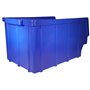 S&S-Shop Lot de 25 caisses de rangement empilables - Bleu - Taille 3 (145 x 248 x 127 mm) - Empilable/Vision Étagère Box/Stockag