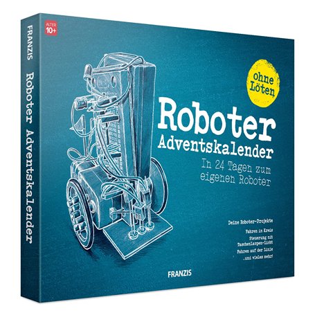 FRANZIS 67161 - Calendrier de l'Avent Robot 2021 - En 24 jours pour devenir votre propre robot mobile