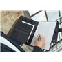 Stop Ocean Plastic 46222 RPET Belize Porte-documents en nylon PET et cuir Format A5 Organiseur pour bureau et quotidien Anthraci