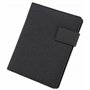Stop Ocean Plastic 46222 RPET Belize Porte-documents en nylon PET et cuir Format A5 Organiseur pour bureau et quotidien Anthraci
