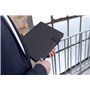 Stop Ocean Plastic 46222 RPET Belize Porte-documents en nylon PET et cuir Format A5 Organiseur pour bureau et quotidien Anthraci