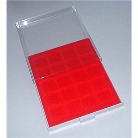 Prophila Médaillier Gris 20 Compartiments angulaires pour pièces jusquà 47 mm