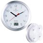 Horloge étanche Ø 17cm avec thermomètre [St. Leonhard]