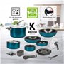 batterie de cuisine avec revêt
