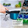 Batterie de cuisine Kelton 3 en 1 avec poêles, casseroles, couvercles et coupe-légumes 27 pièces, batterie de cuisine avec revêt