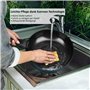 Batterie de cuisine Kelton 3 en 1 avec poêles, casseroles, couvercles et coupe-légumes 27 pièces, batterie de cuisine avec revêt
