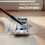 Vileda Recharge pour Balai à Plat H2PrO - Puissance en Microfibre - Élimination de la saleté Tenace - Fixation Facile au Cadre -