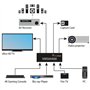 FeinTech VMS04400 Commutateur Matrice HDMI 2.0 Matrix Switch 4x4 avec Downscaler 4 entrées et 4 Sorties 4K 60Hz Ultra-HD