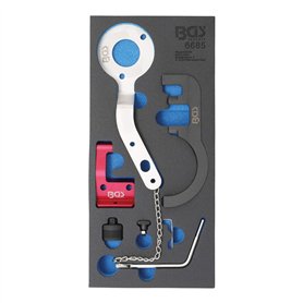 BGS 6685 | Insert de servante d'atelier 1/3 : Coffret de calage | pour BMW/MINI 1.5 & 2.0 Diesel
