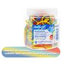 Westcott Élastiques 80g | Environ 170 élastiques colorés de différentes tailles dans un récipient en plastique pratique | Lot d'