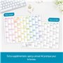 Häfft® Calendrier mural 2026 A3 en français (42 x 29,7 cm) plié "Rainbow", agenda mural avec jours fériés français + calendrier 