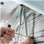 Werkzeyt ZYT186 Kit pièces – avec clés à Douille et goupille rotative Facile des robinets sur lavabo Outil de Montage/Installati