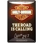 Nostalgic-Art Plaque Vintage Harley-Davidson – Neon – Idée de Cadeau pour Les Fans de Moto