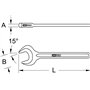 KS Tools 517.0542 Clé à fourche simple brunie 42 mm