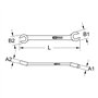 KS Tools 518.0513 Clé à tuyauter CHROMEplus, 9 x 11 mm