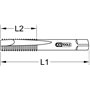 KS Tools 998.0401 Jeu de 2 Tarauds main gaz ø 1/4"