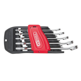 KS TOOLS - 922.0040 - Jeu de 5 clés mixtes métriques - Jeu de clé à cliquet sur support - Composé de 5 pièces de 8 à 19 mm - Ang