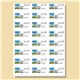 Printation Étiquettes Autocollantes 70 x 37 mm - 240 Étiquettes sur 10 Feuilles A4 - Papier Autocollant Imprimante Multi-usages 