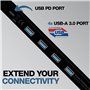 Reloop Stand Hub Combinaison innovante de support pour ordinateur portable et hub USB-C avancé avec support PD avec construction
