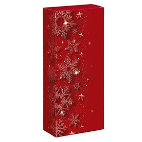 Lot de 10 boîtes de vin Red Christmas pour deux bouteilles de vin