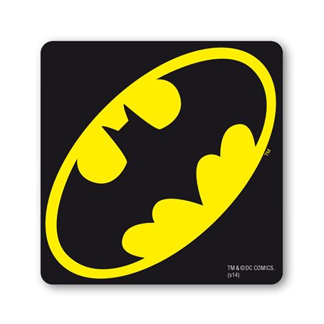 Logoshirt - Batman Dessous de Verre - Logo - DC Comics sous-Verre - Super-héros - Noir - Design Original sous Licence