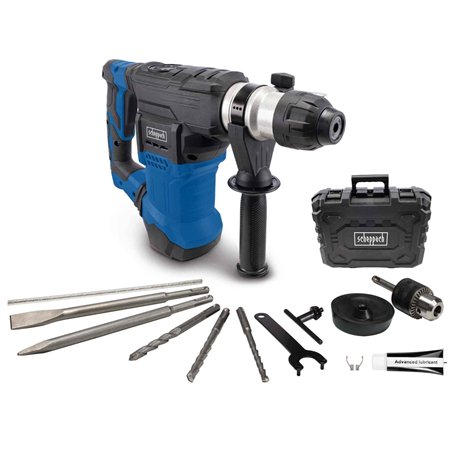 Scheppach Marteau perforateur électrique DH1500 Plus – Puissance 1500 W – Force d’impact 7 J – 4250 coups/min – Mandrin SDS-Plus