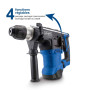 Scheppach Marteau perforateur électrique DH1500 Plus – Puissance 1500 W – Force d’impact 7 J – 4250 coups/min – Mandrin SDS-Plus