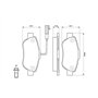 Bosch BP1024 - Plaquettes de Frein Avant pour Voiture - Qualité Bosch - Réduction du Bruit et de la Poussière - Certifié ECE-R90