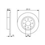 Bosch BD1359 Disques de frein - certification ECE-R90-1 jeu de 2 disques