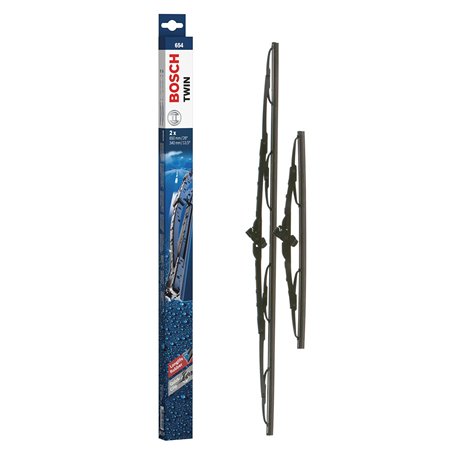 Bosch Balais d'Essuie–Glace Plats Conventionnel Twin 654