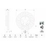 Bosch BD1689 Disques de frein - certification ECE-R90-1 disque unitaire