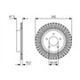 Bosch BD2441 Disques de frein - certification ECE-R90-1 jeu de 2 disques