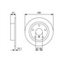 Bosch BD2413 Disques de frein - certification ECE-R90 - 1 jeu de 2 disques