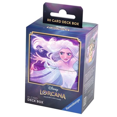 Ravensburger - Disney Lorcana : Premier Chapitre - Jeu de Carte à Collectionner - Accessoire - Boite de Rangement Elsa - Dès 8 A