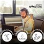 Silent Monsters Tapis de Souris XXL (900 x 400 mm) Mouse Pad Grand, Motif Carte Globale Brune, Approprié pour Souris de Bureau e