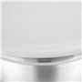 Relaxdays 10024713 Set de Cuisine Bol mélangeur 5X saladier avec Couvercle en INOX 18 pièces cuillère doseur, Argent Blanc